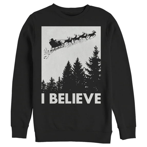 Men's Lost Gods I Believe Sweatshirt Black Small