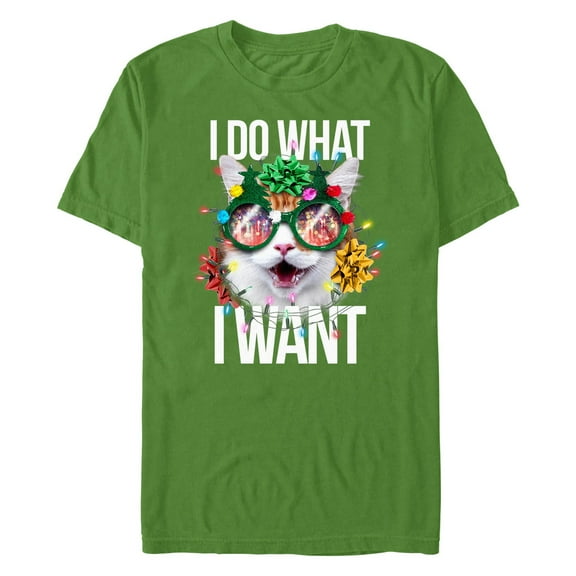 Men's Lost Gods I Do What I Want Kitten  Graphic T-Shirt