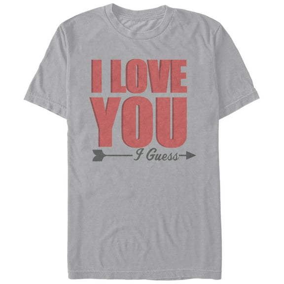 Men's Lost Gods I Love You I Guess  Graphic Tee Silver 2X Large