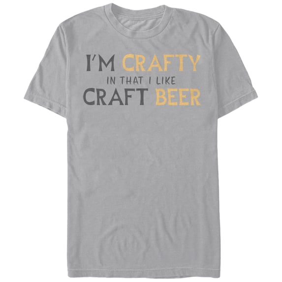 Men's Lost Gods Crafty Beer T-shirt Small Silver