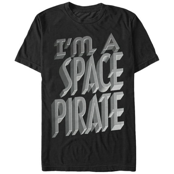 Men's Lost Gods I'm a Space Pirate Graphic Tee Black 2X Large