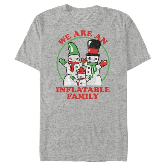 Men's Lost Gods Inflatable Family  Graphic Tee Athletic Heather 3X Large