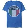 thumbnail image 1 of Men's Lost Gods Italy Flag Circle  Graphic Tee Royal Blue Heather Medium, 1 of 4