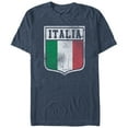 thumbnail image 1 of Men's Lost Gods Italy Flag Crest  Graphic Tee Navy Blue Heather Large, 1 of 3