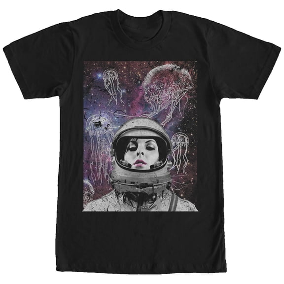 Men's Lost Gods Jellyfish Astronaut Graphic Tee Black Large