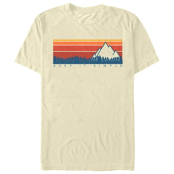 Men's Lost Gods Keep It Simple Retro Graphic Tee Cream Large