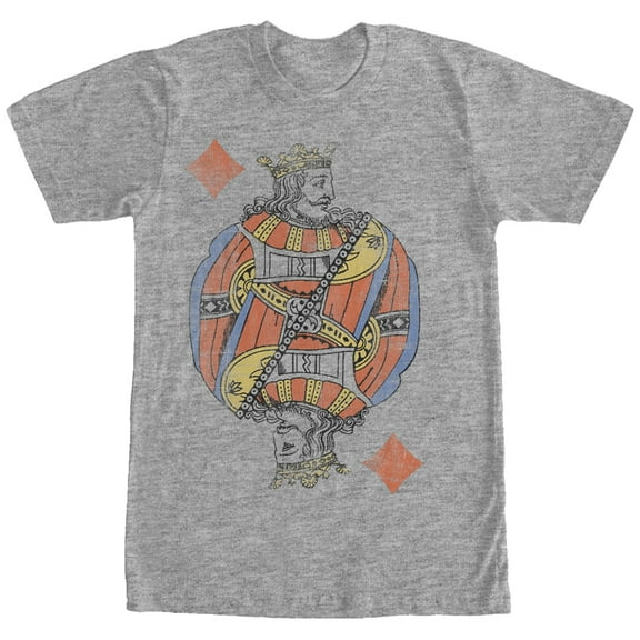 Men's Lost Gods King of Diamonds  Graphic Tee Athletic Heather Small