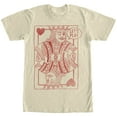 thumbnail image 1 of Men's Lost Gods King of Hearts Wink  Graphic Tee Cream 2X Large, 1 of 3