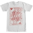 thumbnail image 1 of Men's Lost Gods King of Hearts Wink  Graphic Tee White Small, 1 of 4