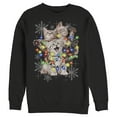 thumbnail image 1 of Men's Lost Gods Kitten Lights Sweatshirt Black X Large, 1 of 4
