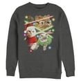 thumbnail image 1 of Men's Lost Gods Laser Cats  Sweatshirt Charcoal Heather Medium, 1 of 4