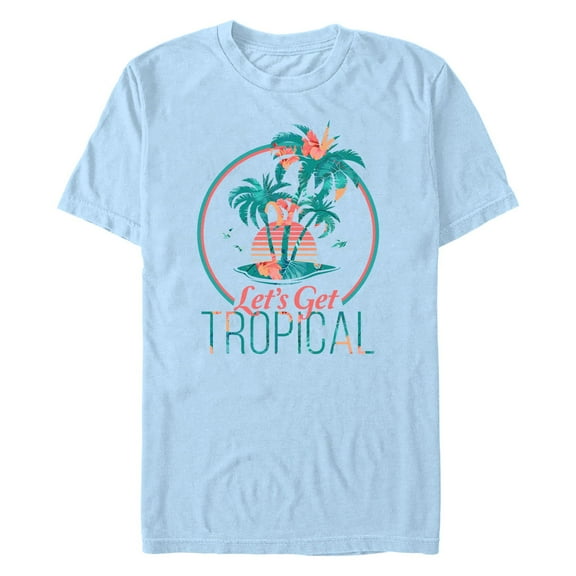 Men's Lost Gods Let's Get Tropical Palm Trees  Graphic T-Shirt