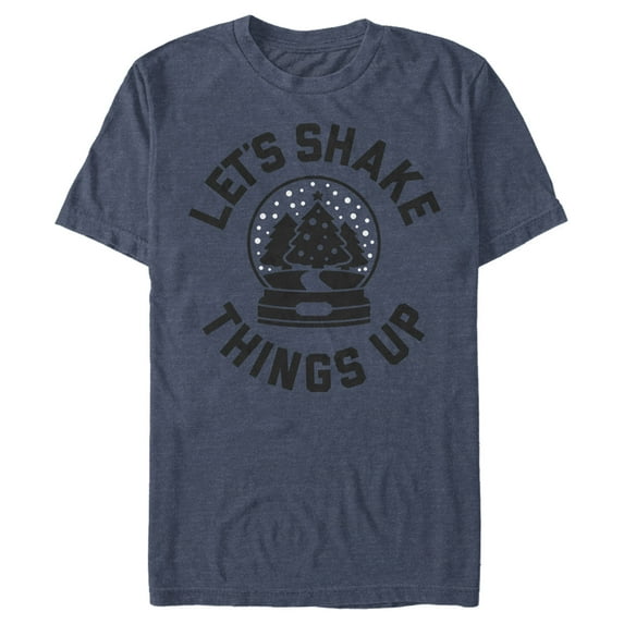 Men's Lost Gods Let's Shake Things Up Graphic Tee Navy Blue Heather Medium