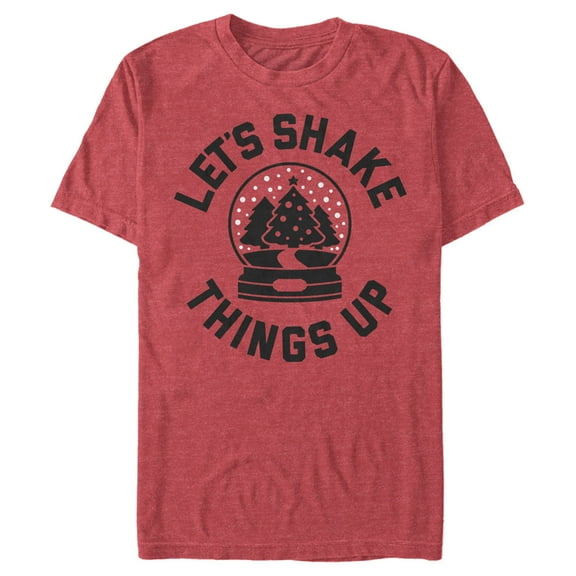 Men's Lost Gods Let's Shake Things Up Graphic Tee Red Heather Large