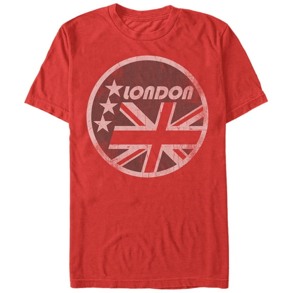 Men's Lost Gods London Union Jack Stars  Graphic Tee Red X Large