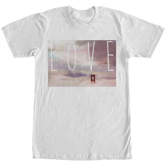 Men's Lost Gods Love San Franciscoen Gate Bridge Graphic Tee White Large