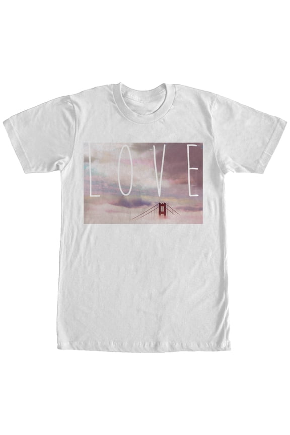 Men's Lost Gods Love San Franciscoen Gate Bridge Graphic Tee White X Large
