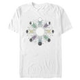 thumbnail image 1 of Men's Lost Gods Lunar Phase Symbols  Graphic Tee White 3X Large, 1 of 5