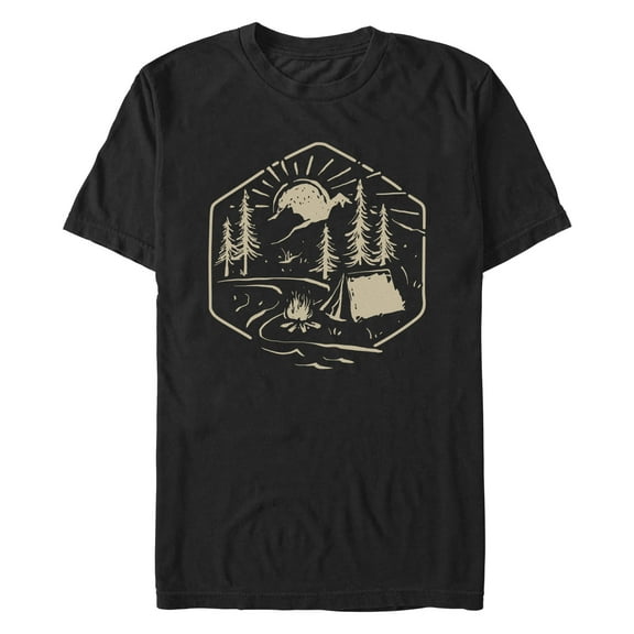 Men's Lost Gods Mountain Camp Lines  Graphic T-Shirt