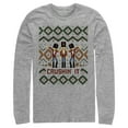 thumbnail image 1 of Men's Lost Gods Nutcracker Dab Long Sleeve Shirt Athletic Heather Small, 1 of 4