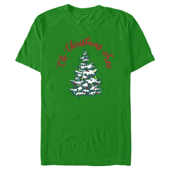 Men's Lost Gods Oh Christmas Tree  Graphic Tee Kelly Green Medium