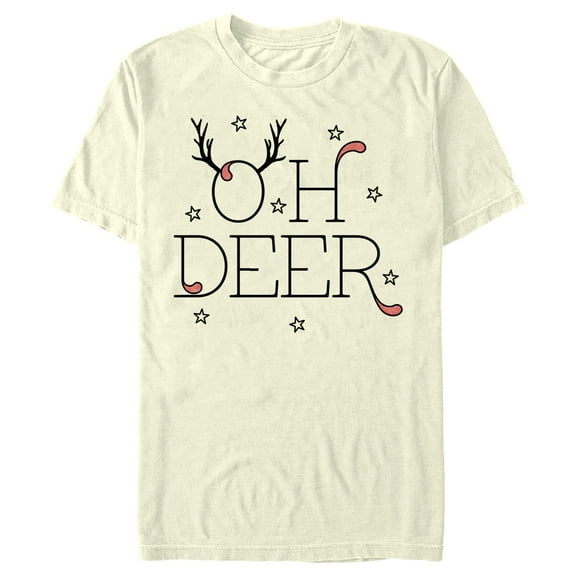 Men's Lost Gods Oh Deer Graphic Tee Beige Medium