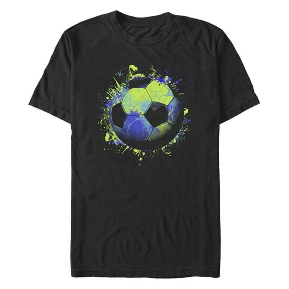 Men's Lost Gods Paint Splatter Soccer Ball  Graphic T-Shirt