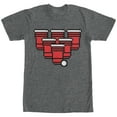 thumbnail image 1 of Men's Lost Gods Pixel Pong Graphic Tee Charcoal Heather Medium, 1 of 4