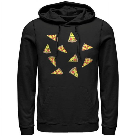 Men's Lost Gods Pizza Storm Pull Over Hoodie Black X Large