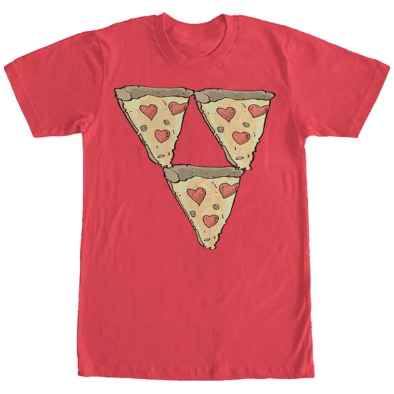 Men's Lost Gods Pizza Triangle Graphic Tee Red X Large