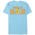thumbnail image 1 of Men's Lost Gods Pizza is Bae Slice  Graphic Tee Light Blue X Large, 1 of 3