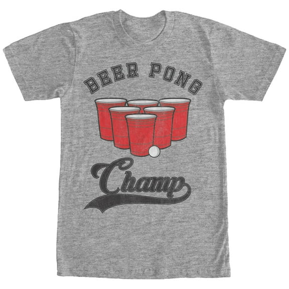 Men's Lost Gods Pong Champ Graphic Tee Athletic Heather 2X Large