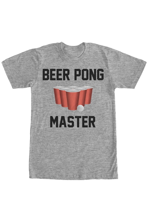Men's Lost Gods Pong Master Graphic Tee Athletic Heather Medium