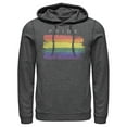 thumbnail image 1 of Men's Lost Gods Pride Flag Pull Over Hoodie Charcoal Heather Large, 1 of 4