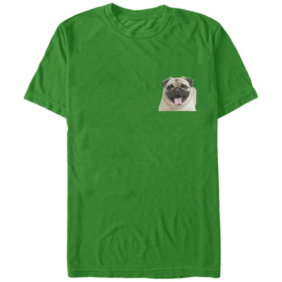 Men's Lost Gods Pug Time Graphic Tee Kelly Green Medium