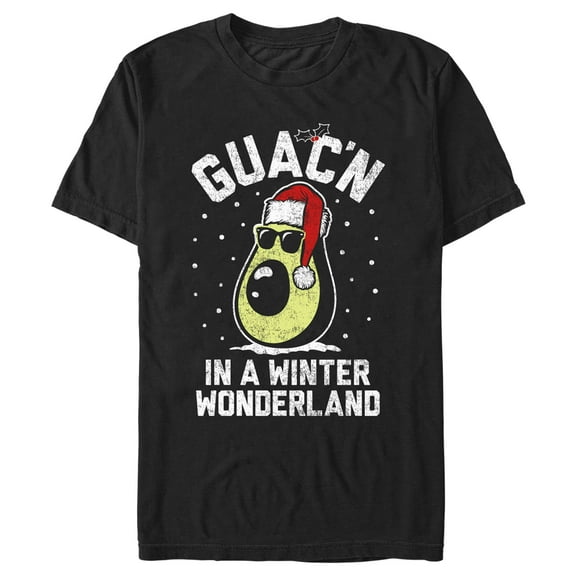 Men's Lost Gods Quac'n in a Winter Wonderland Graphic Tee Black Small