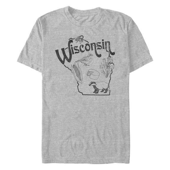 Men's Lost Gods Representing Wisconsin Graphic T-Shirt