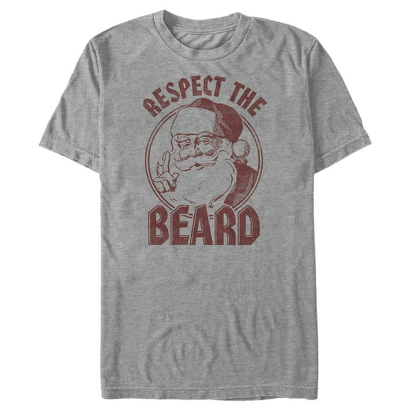 Men's Lost Gods Respect The Beard  Graphic Tee Athletic Heather Small