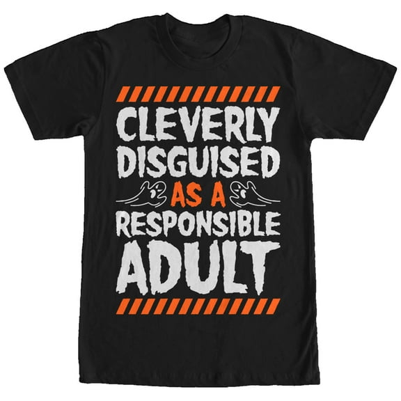 Men's Lost Gods Responsible Disguise Graphic Tee Black Medium