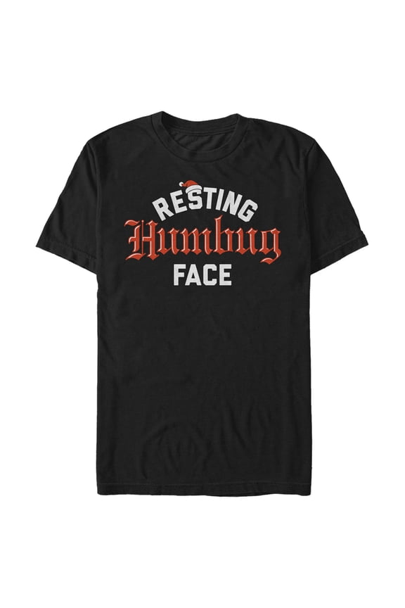Men's Lost Gods Resting Humbug Face Graphic Tee Black Small