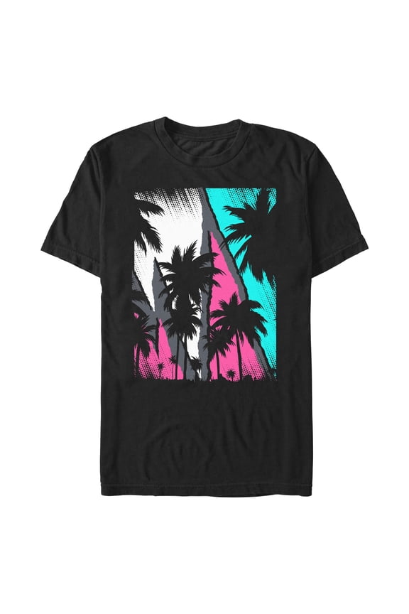 Men's Lost Gods Retro Palm Tree Poster Graphic T-Shirt Big & Tall