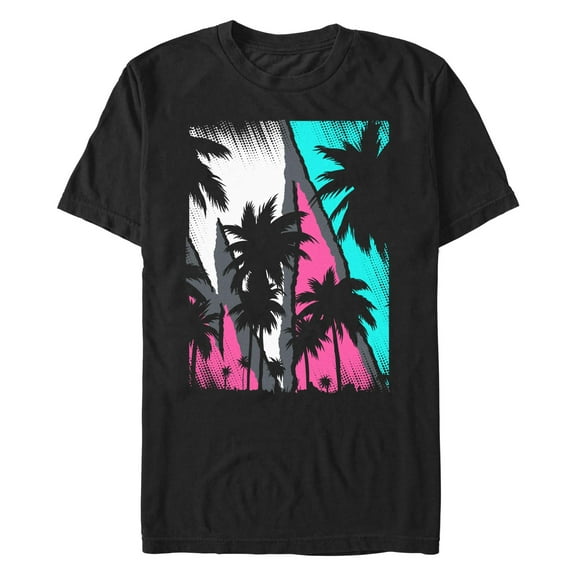 Men's Lost Gods Retro Palm Tree Poster Graphic T-Shirt