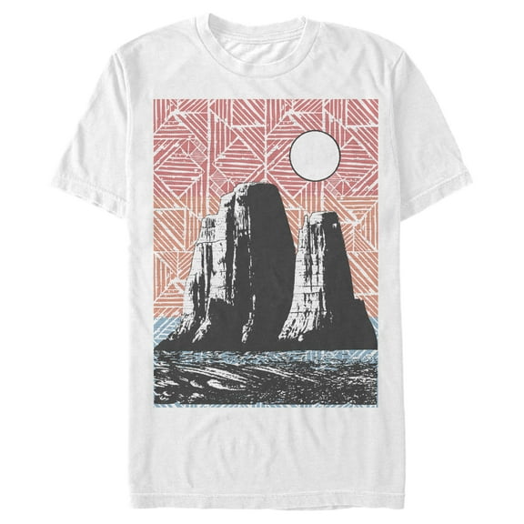 Men's Lost Gods Rock Formation Poster Graphic T-Shirt Big & Tall