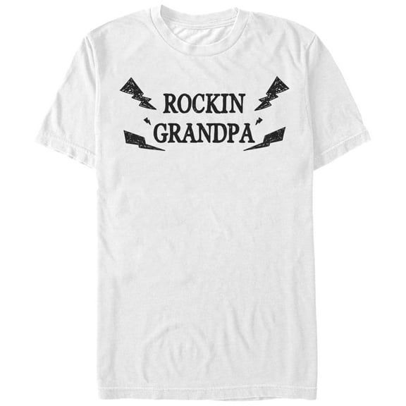 Men's Lost Gods Rocking Grandpa Graphic Tee White Medium