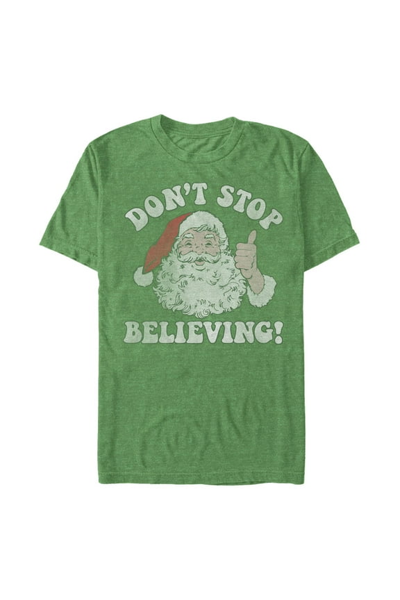 Men's Lost Gods Santa Don't Stop Believing Graphic T-Shirt