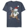 thumbnail image 1 of Men's Lost Gods Santa Yeti  Graphic Tee Navy Blue Heather X Large, 1 of 4