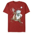 thumbnail image 1 of Men's Lost Gods Santa Yeti  Graphic Tee Red 2X Large, 1 of 5