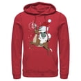 thumbnail image 1 of Men's Lost Gods Santa Yeti  Pull Over Hoodie Red X Large, 1 of 4