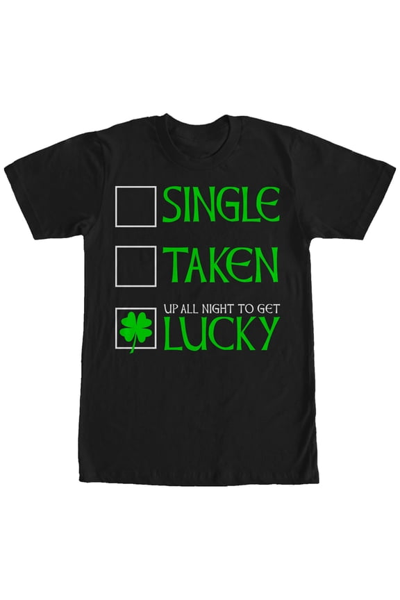 Men's Lost Gods Single Taken Lucky Graphic Tee Black Medium