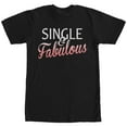 thumbnail image 1 of Men's Lost Gods Single and Fabulous  Graphic Tee Black X Large, 1 of 4